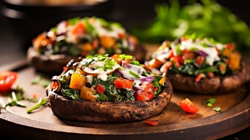 Stuffed Portobellos from the oven