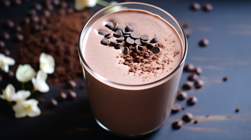 Healthy chocolate smoothie